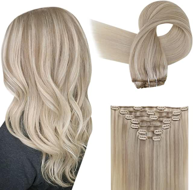 Foto de extensiones de pelo con clip