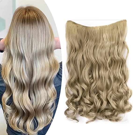 Foto de extensiones de pelo con goma