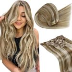 Extensiones Naturales Remy con Clip Rubio 7pcs120g