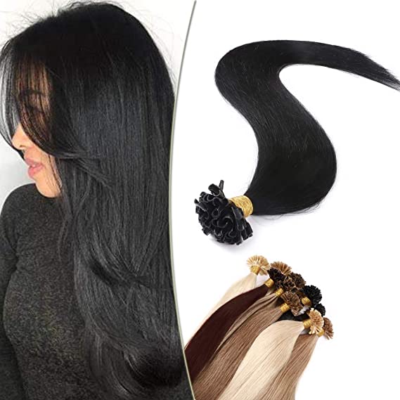 Extensiones de pelo natural con queratina