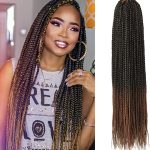 Extensiones Kanekalon color marrón pack 6 uds 55 cms