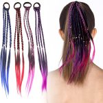 Extensiones fantasia para niña trenzadas