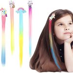 Extensiones para niña unicornio