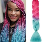 Extensiones Kanekalon rosa decolorado 60 cms 1 pack