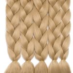 Extensiones Kanekalon rubias 5 piezas 60 cms