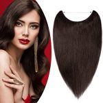 Extensiones con hilo Pelo natural Remy40cm 60g Castaño Oscuro