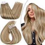 Extensiones de Cabello 16 Pulgadas Extensiones Micro Ring 50g rubio oscuro