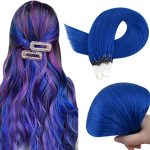 Extensiones de Pelo Natural Azul Micro Loop 45 cms