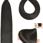 Extensiones de Queratina  35cm Natural negro natural