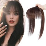 Flequillo Postizo 100% Cabello Humano Remy marron oscuro